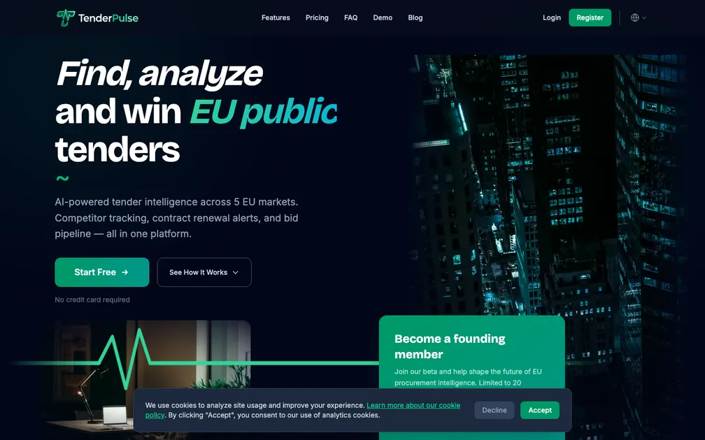 TenderPulse screenshot