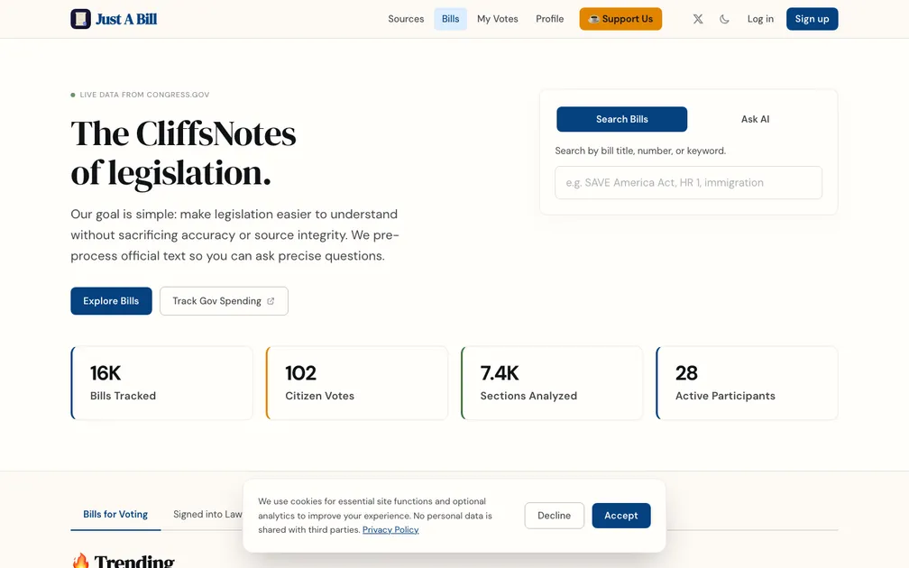 JustABill screenshot