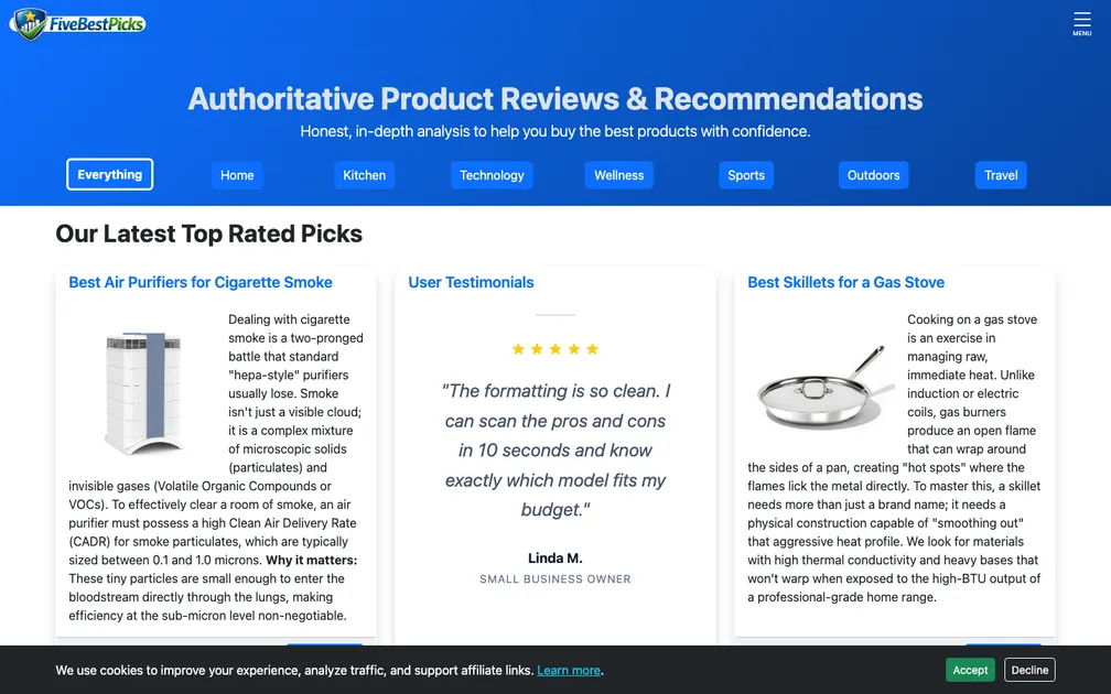 FiveBestPicks screenshot
