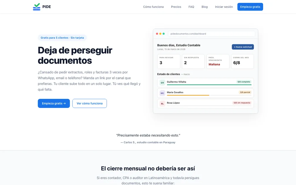 PideDocumentos screenshot