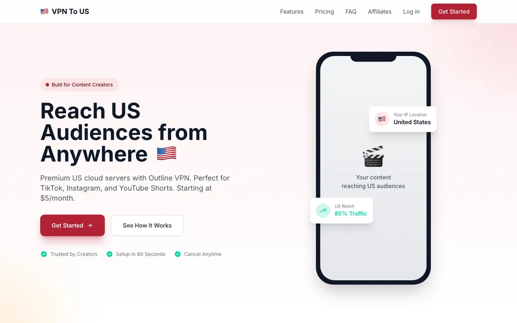 VpnToUs screenshot