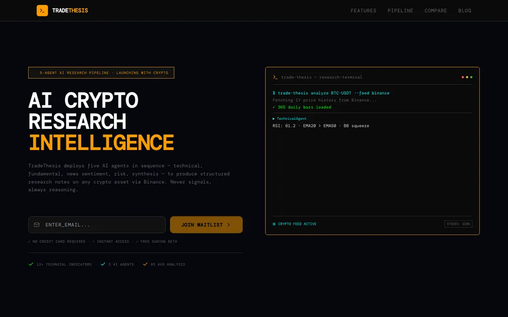 TradeThesis screenshot