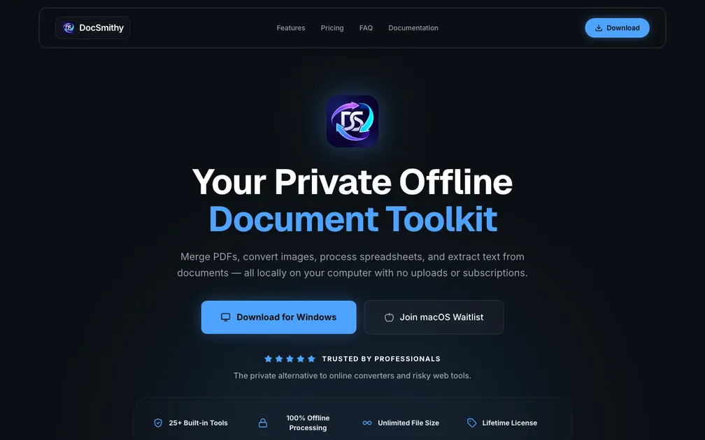 DocSmithy screenshot