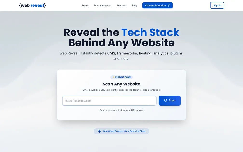 WebReveal screenshot