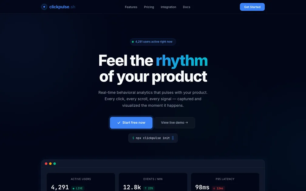 ClickPulse screenshot