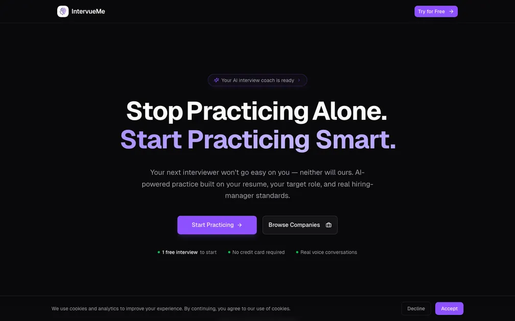 IntervueMe screenshot